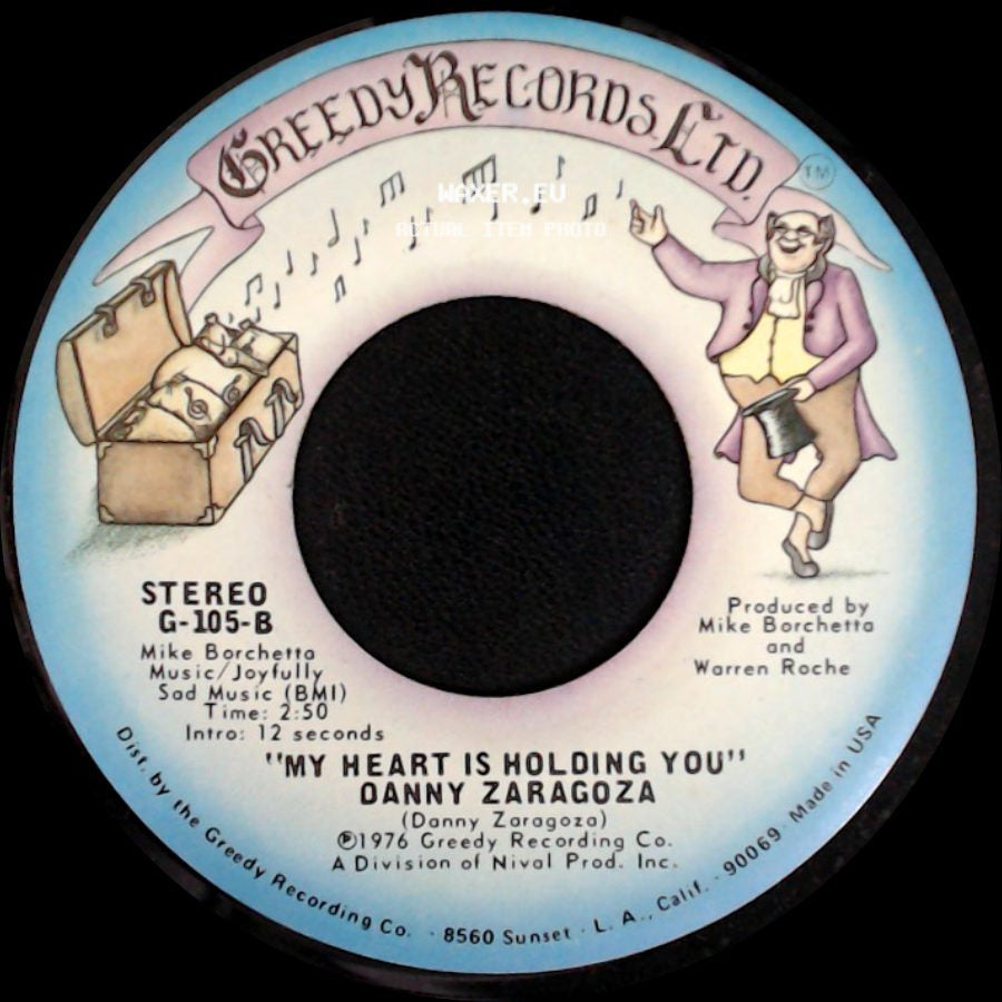 Danny Zaragoza - My Heart Is Holding You / It's All In The Game side A