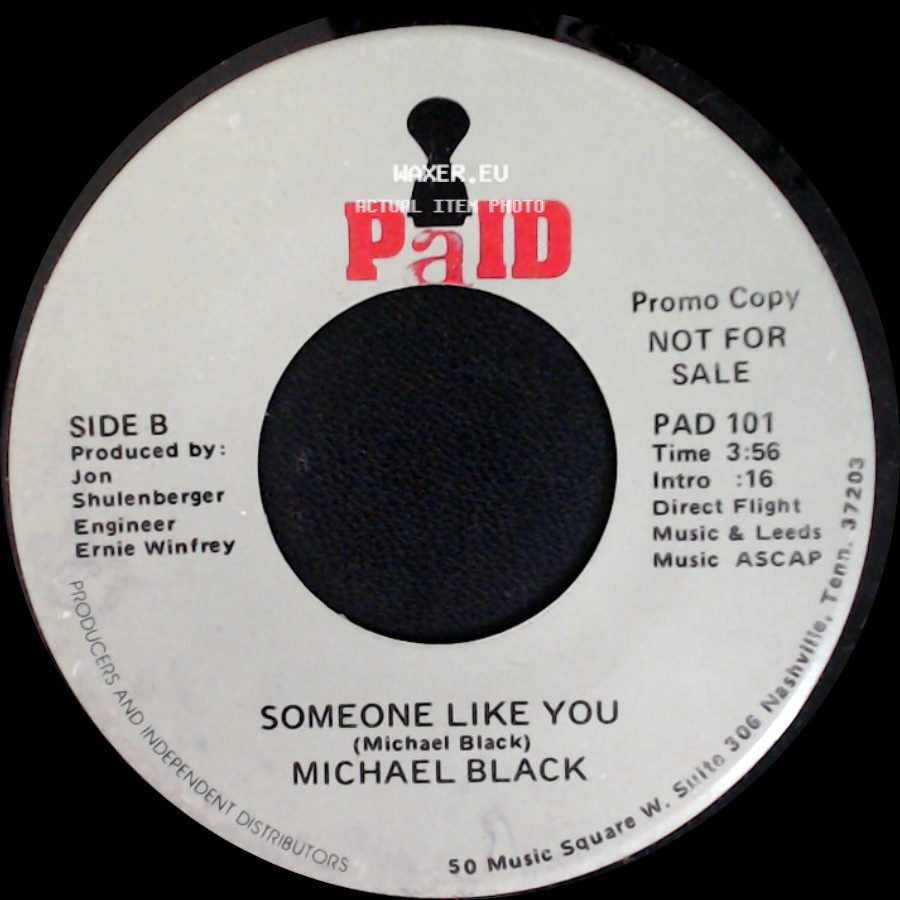 Michael Black - Girl You Don't Know Me / Someone Like You side B