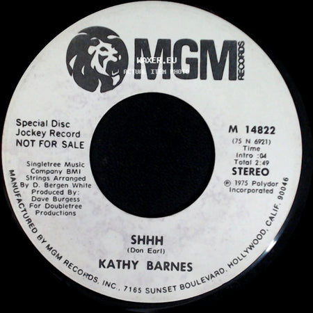 Kathy Barnes - Shhh / Shhh side A