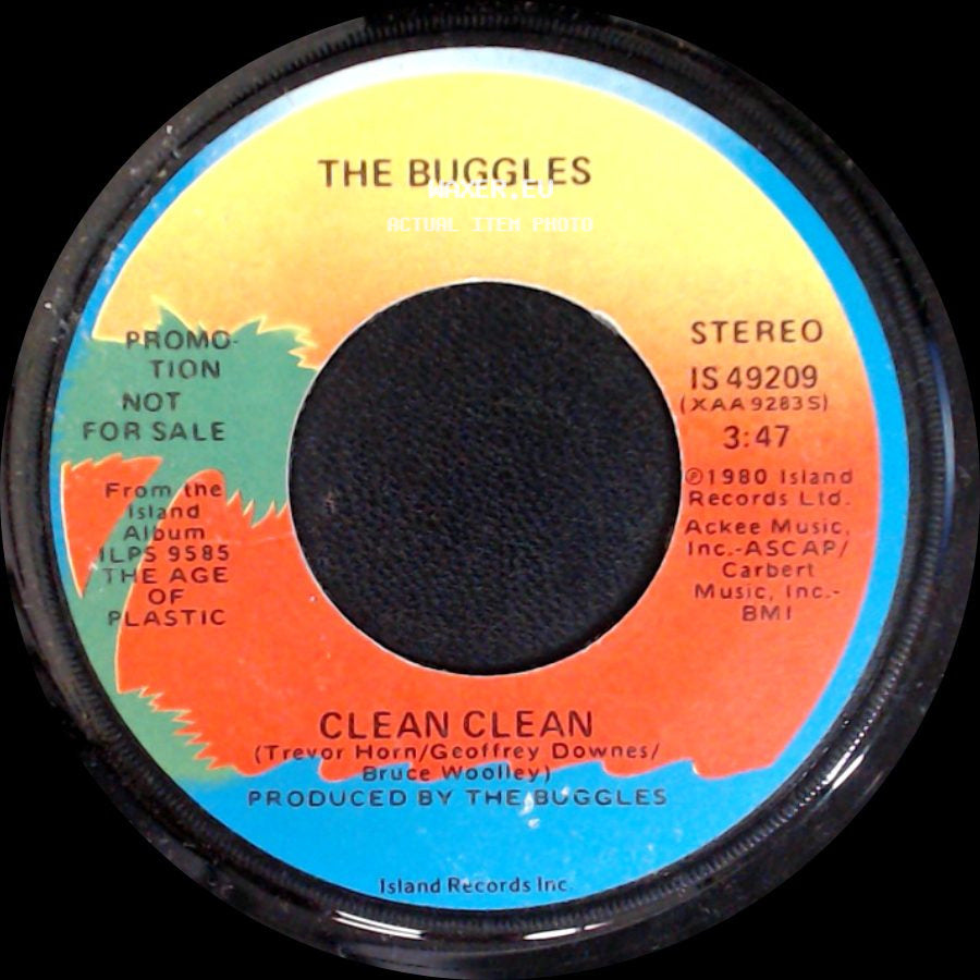 The Buggles - Clean Clean / Clean Clean side B