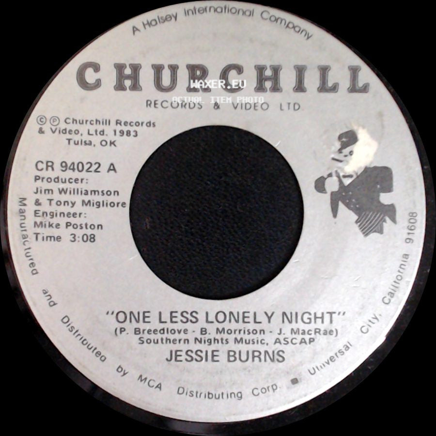 Jessie Burns - Last Chance For Paradise / One Less Lonely Night side B