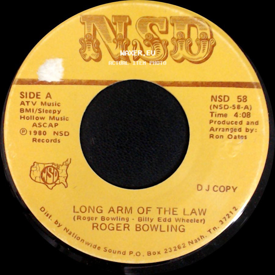 Roger Bowling - Long Arm Of The Law / Long Arm Of The Law side A