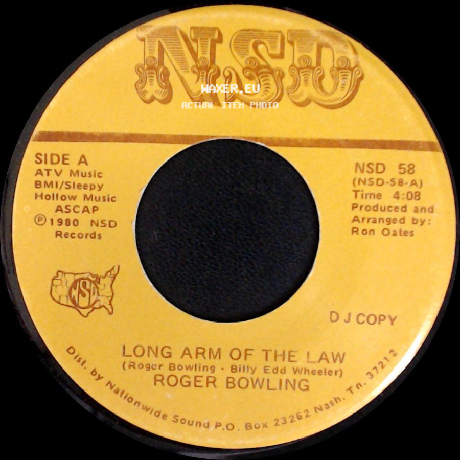 Roger Bowling - Long Arm Of The Law / Long Arm Of The Law side B