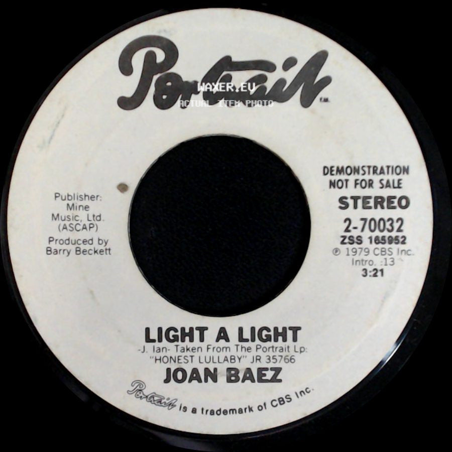Joan Baez - Light A Light / Light A Light side A