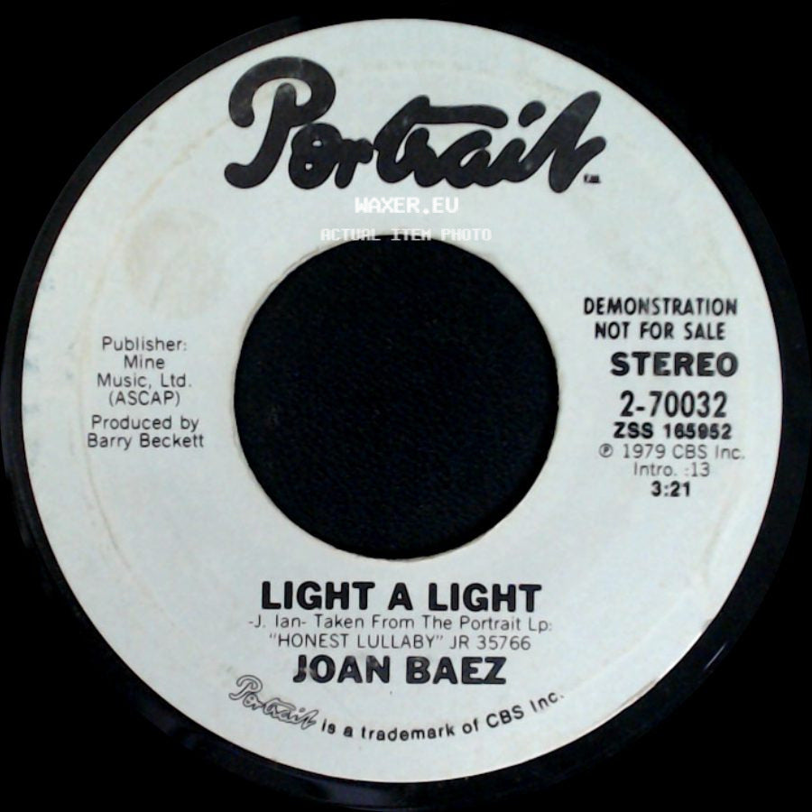 Joan Baez - Light A Light / Light A Light side B