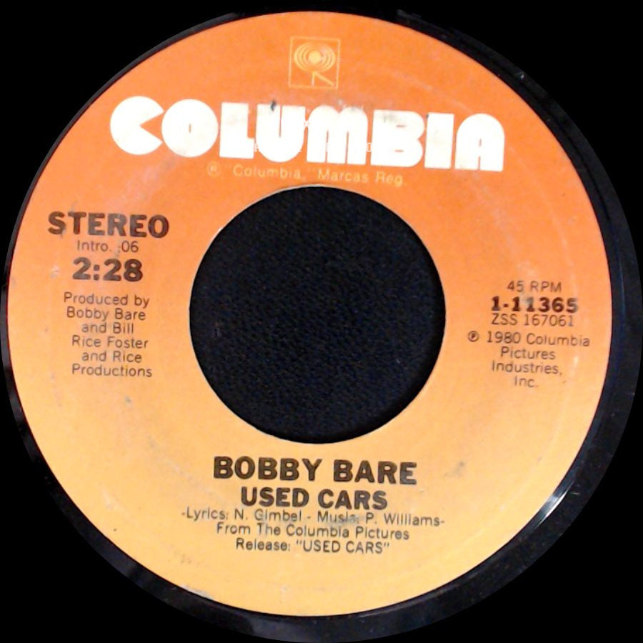 Bobby Bare - Used Cars / Food Blues side A