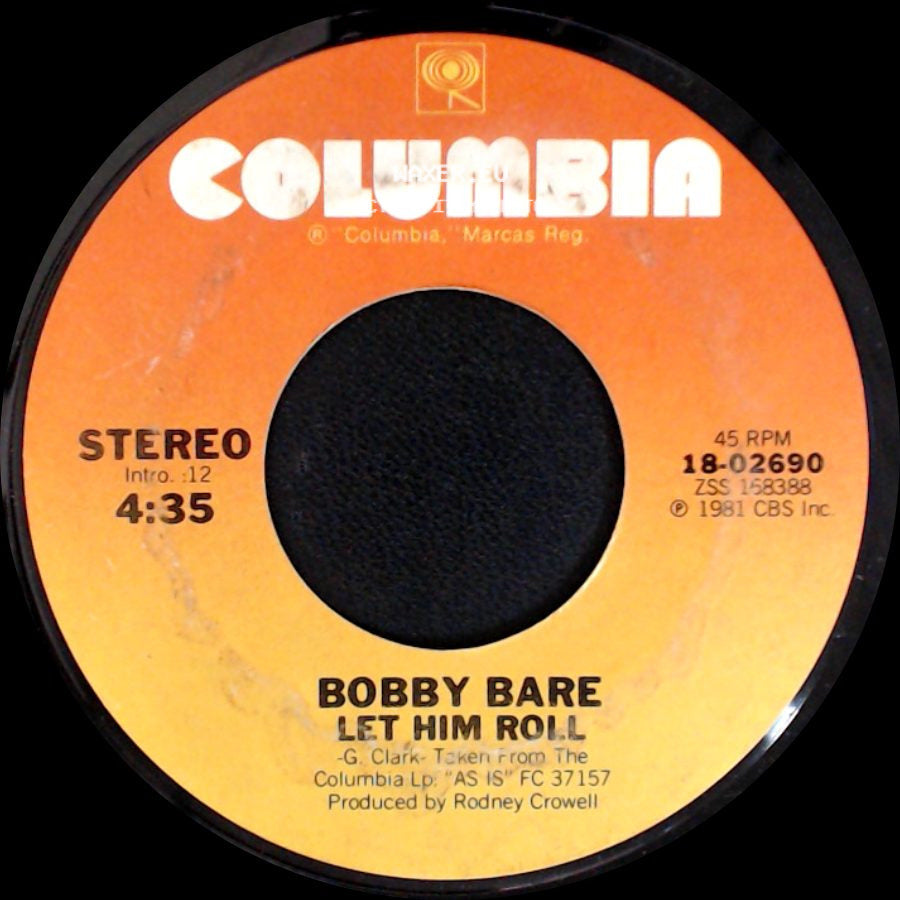 Bobby Bare - New Cut Road / Let Him Roll side B