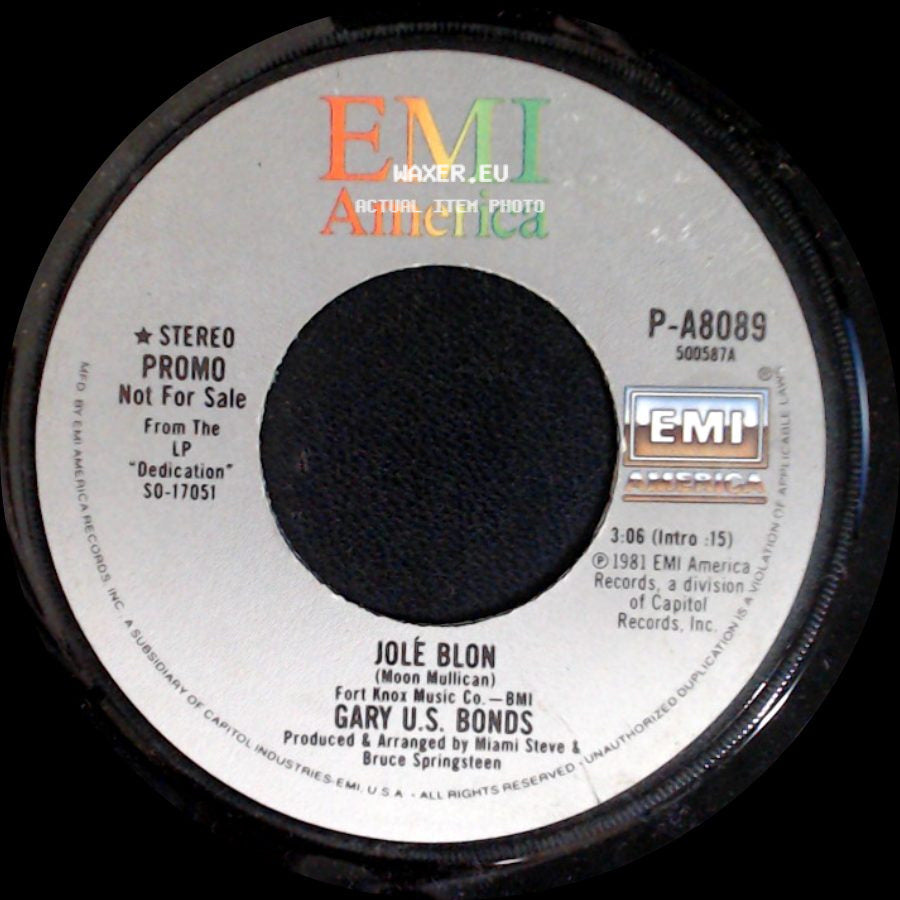 Gary U.S. Bonds - Jolé Blon / Jole Blon side A