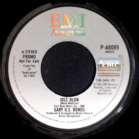 Gary U.S. Bonds - Jolé Blon / Jole Blon side B
