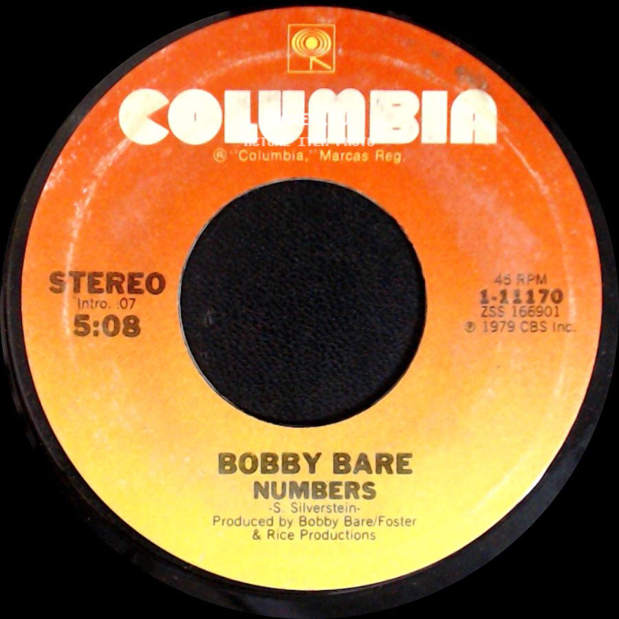 Bobby Bare - When Hippies Get Older / Numbers side B