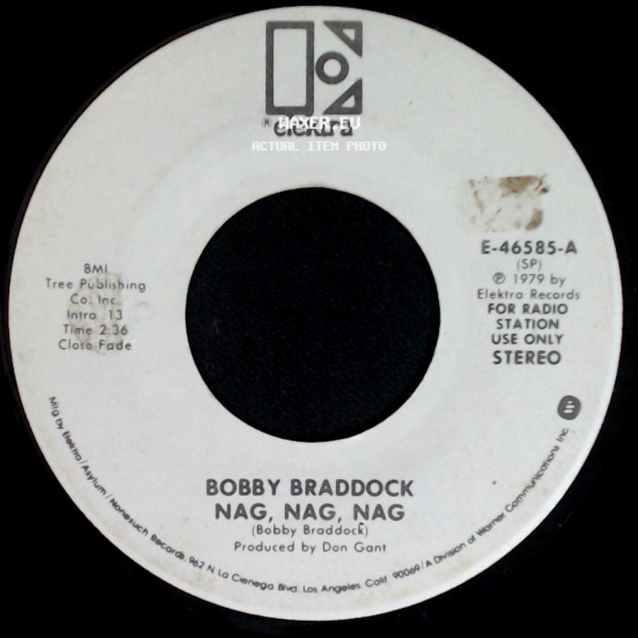 Bobby Braddock - Rainy Florida Afternoon / Nag, Nag, Nag side B