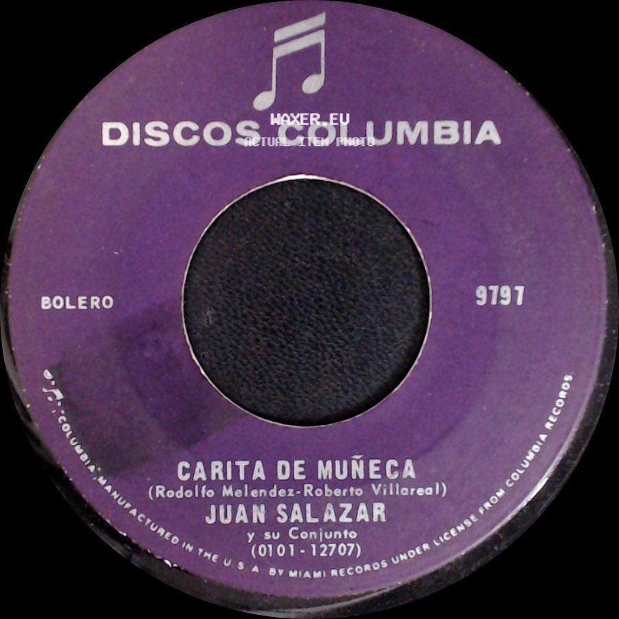 Juan Salazar Y Su Conjunto - Loco De Celos / Carita De Muñeca side B