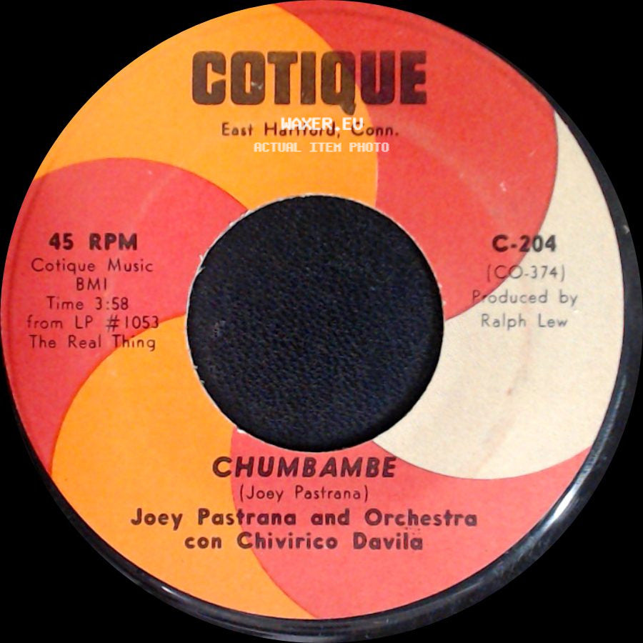 Joey Pastrana And Orchestra Con Chivirico Davila - Noche De Ronda / Chumbambe side B