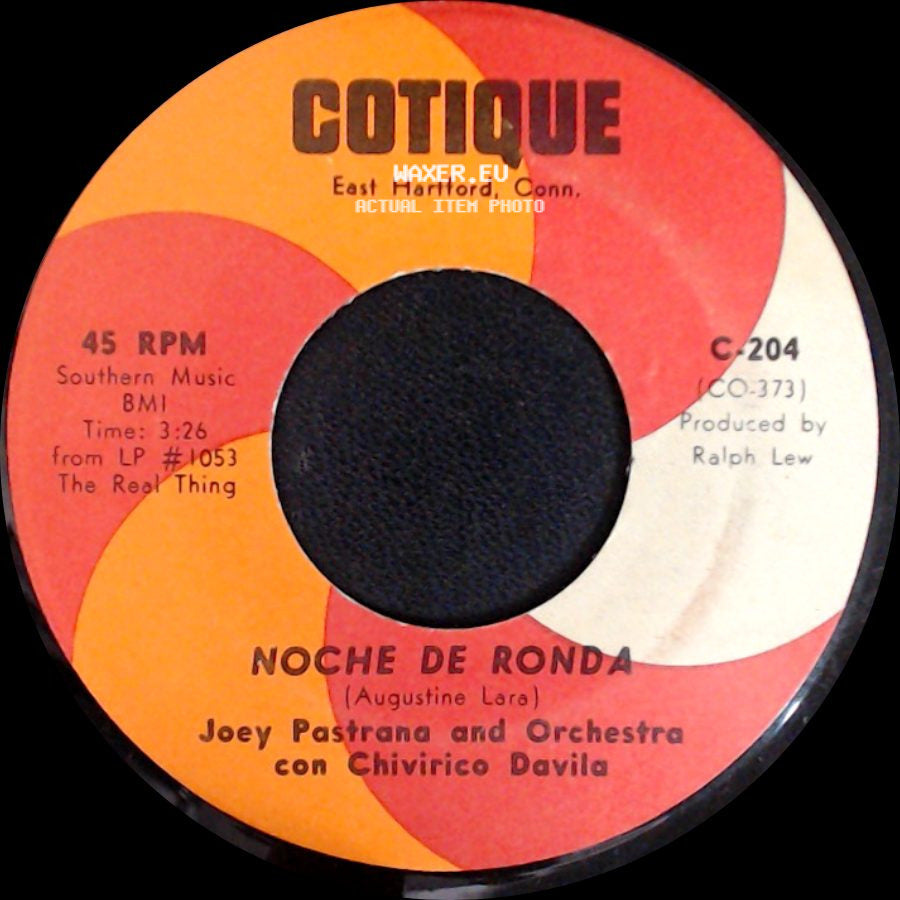 Joey Pastrana And Orchestra Con Chivirico Davila - Noche De Ronda / Chumbambe side A