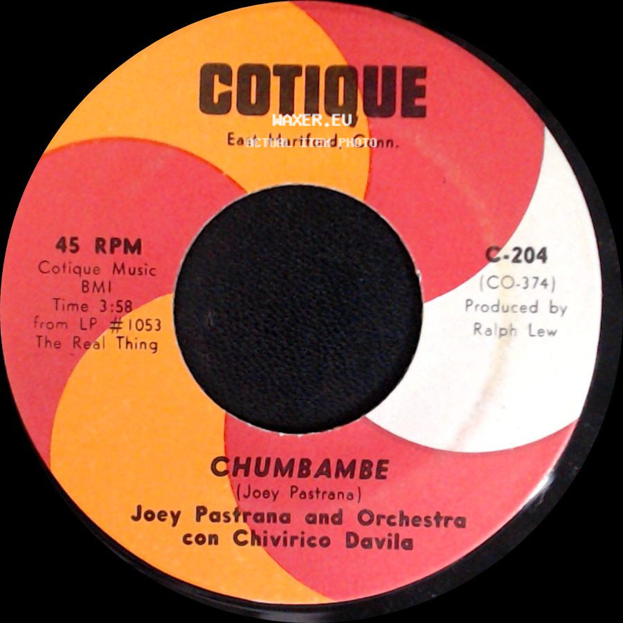 Joey Pastrana And Orchestra Con Chivirico Davila - Noche De Ronda / Chumbambe side B