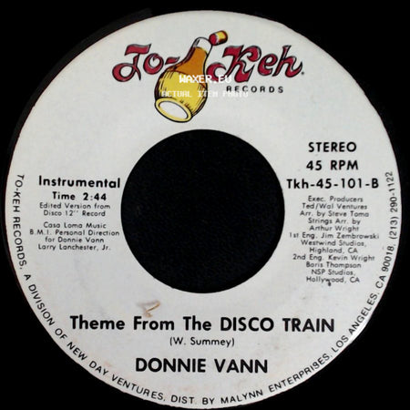 Donnie Vann - Theme From The Disco Train / Disco Train side A