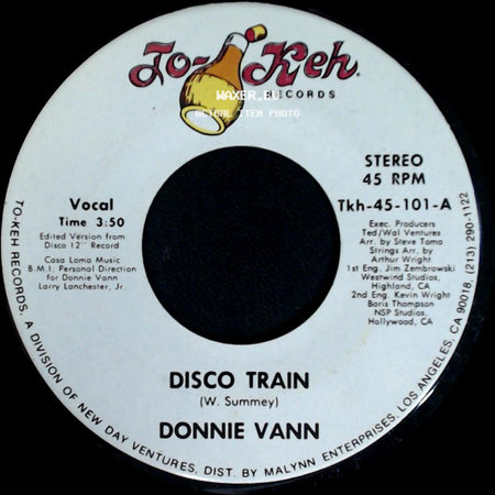Donnie Vann - Theme From The Disco Train / Disco Train side B