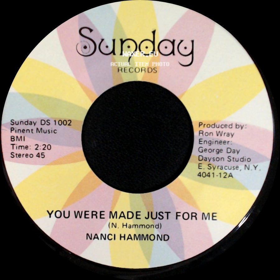 Nanci Hammond - Rain Is A Puddle Of Love / You Were Made Just For Me side B