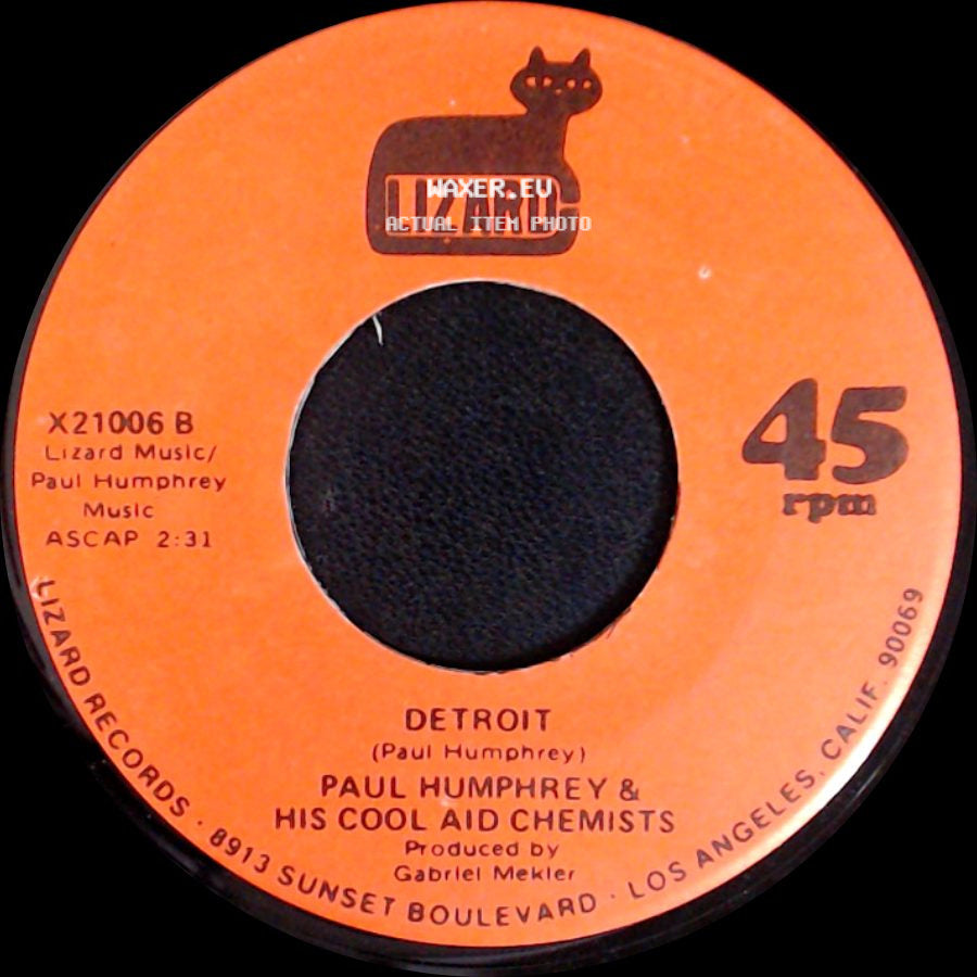 Paul Humphrey & His Cool Aid Chemists - Detroit / Cool Aid side A