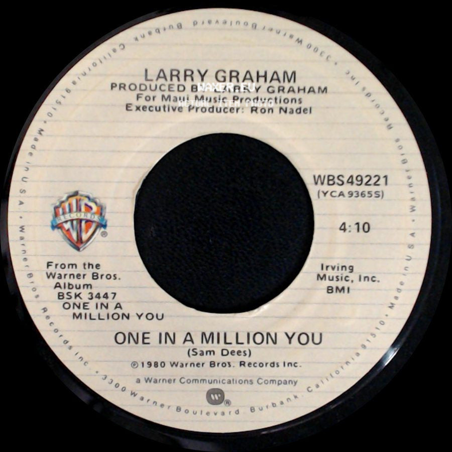 Larry Graham With Graham Central Station / Larry Graham - The Entertainer / One In A Million You side B