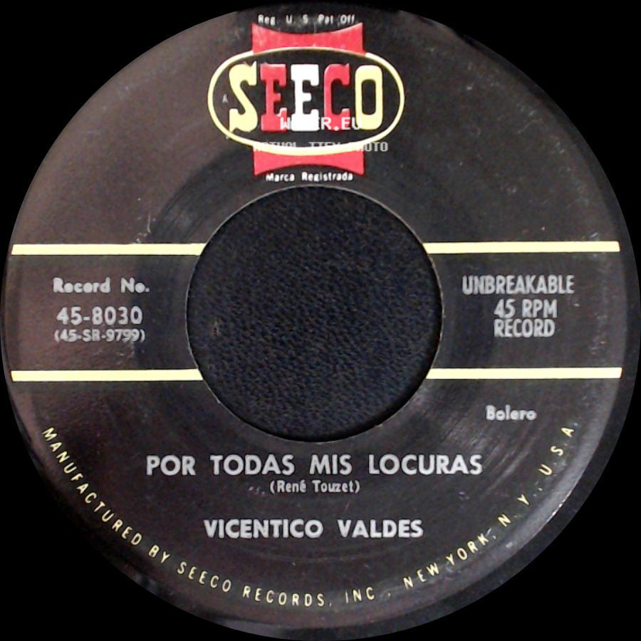 Vicentico Valdes - Envidia / Por Todas Mis Locuras side B