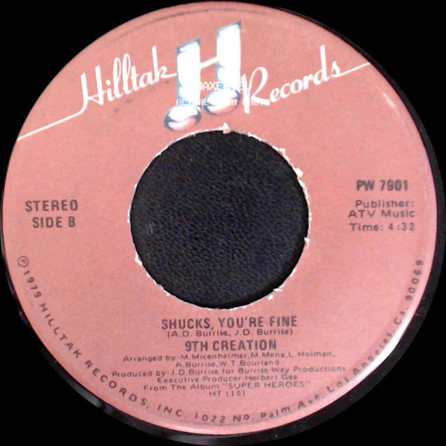 9Th Creation - Let's Dance / Shucks, You're Fine side B