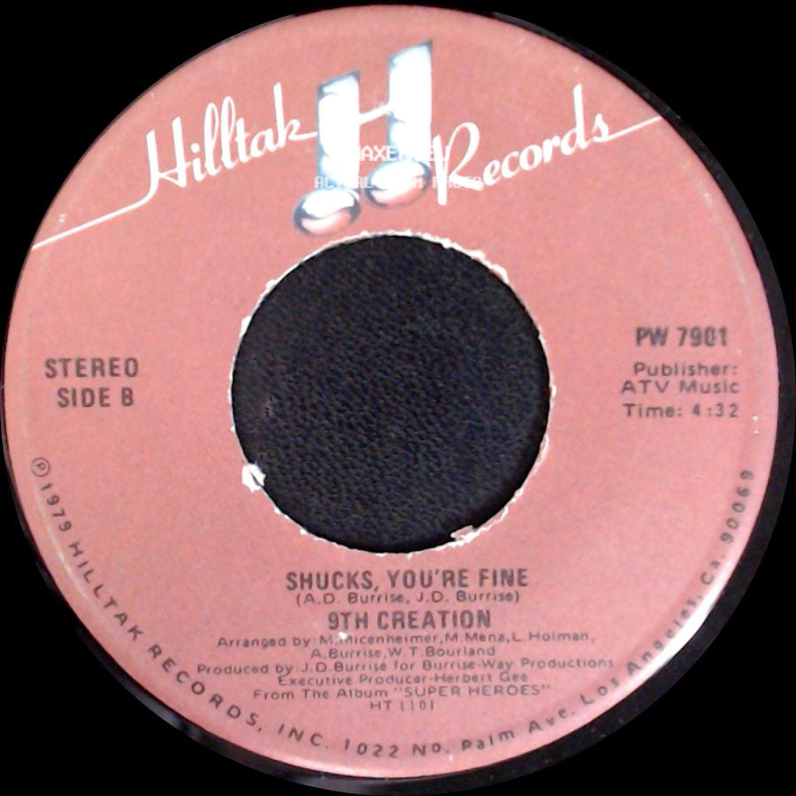 9Th Creation - Let's Dance / Shucks, You're Fine side B