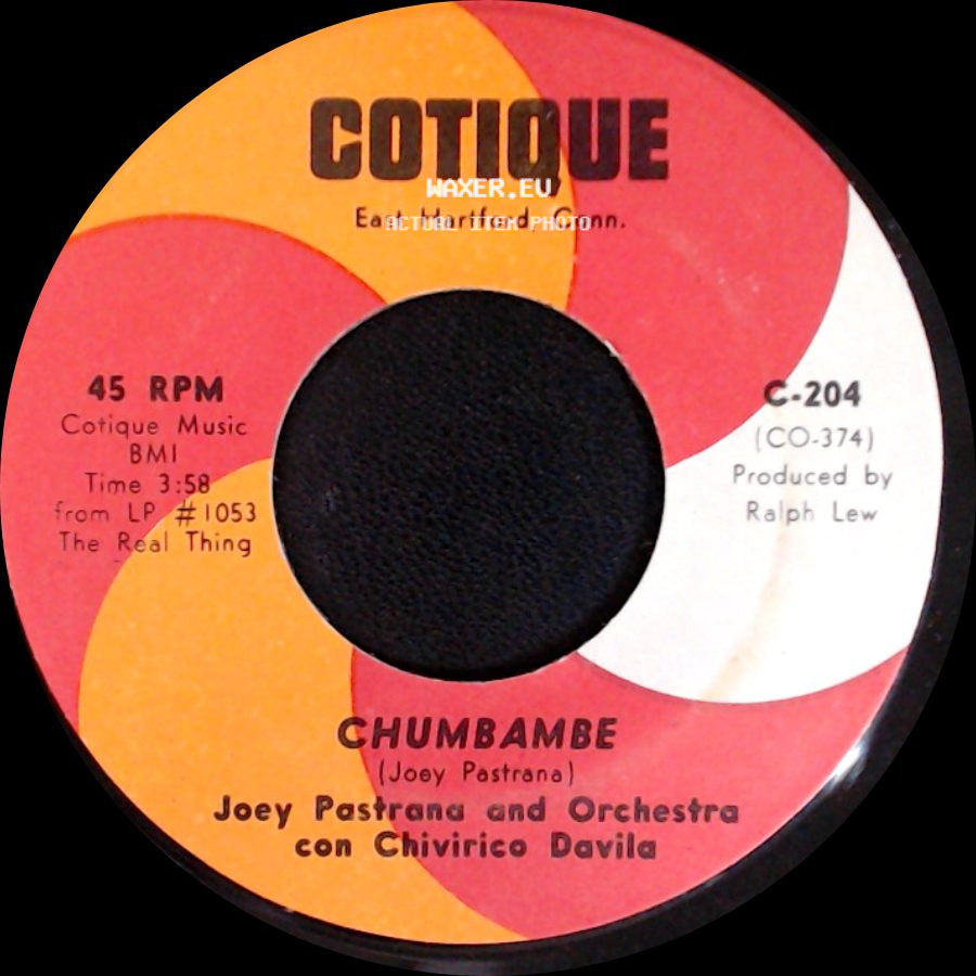 Joey Pastrana And Orchestra Con Chivirico Davila - Chumbambe / Noche De Ronda side A