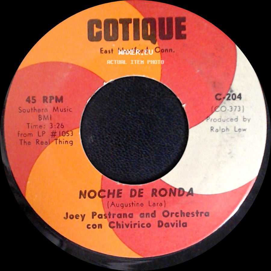 Joey Pastrana And Orchestra Con Chivirico Davila - Chumbambe / Noche De Ronda side B