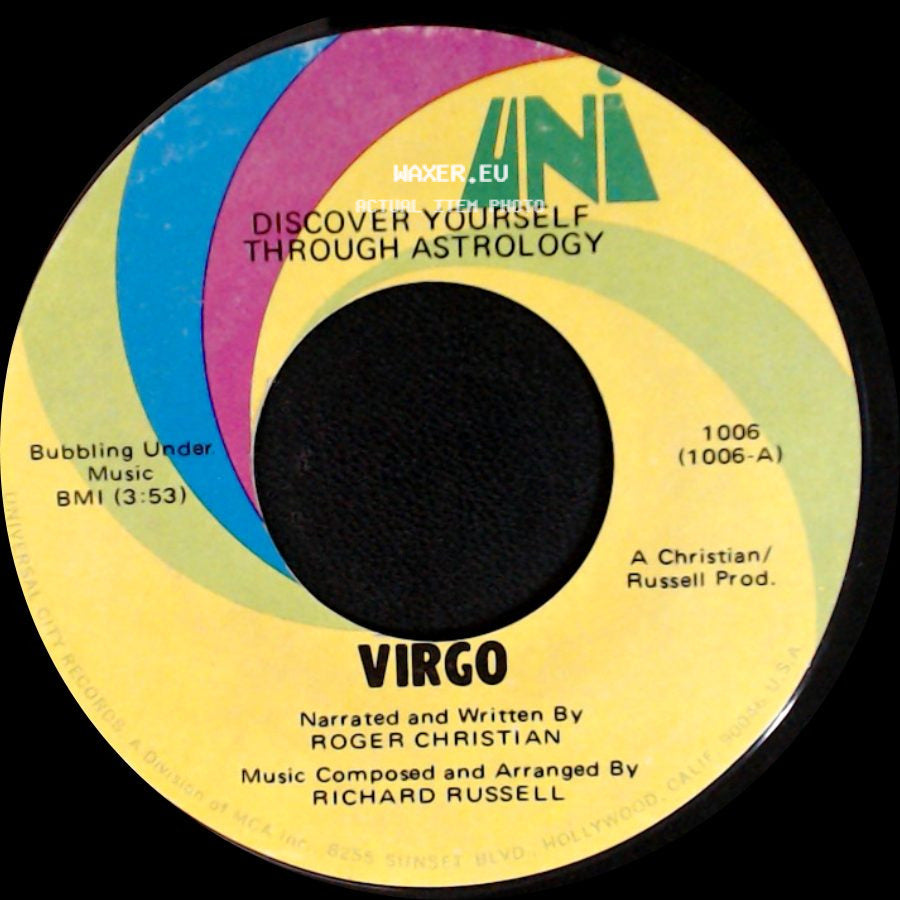 Roger Christian / Virgo - Introduction / Discover Yourself Through Astrology side B
