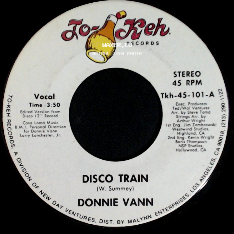 Donnie Vann - Disco Train / Theme From The Disco Train side A