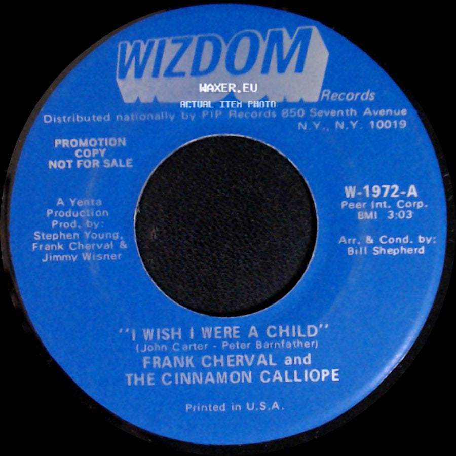 Frank Cherval And The Cinnamon Calliope - Devils Are Dancing Tonight / I Wish I Were A Child side B