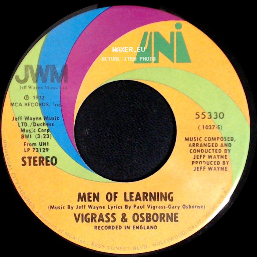 Vigrass & Osborne - Forever Autumn / Men Of Learning side B