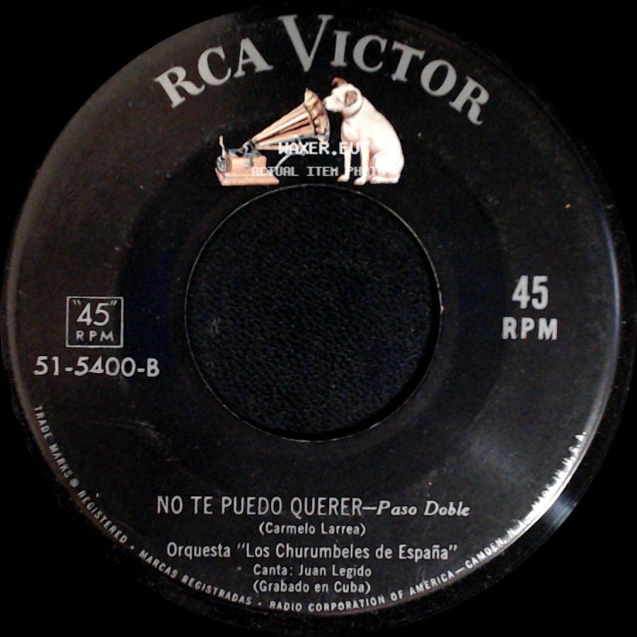 Orquesta "Los Churumbeles De España" - Tres Veces Guapa - Paso Doble / No Te Puedo Querer - Paso Doble side B