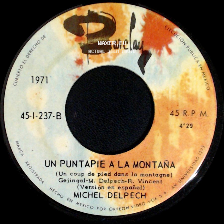 Michel Delpech - Por Un Coqueteo / Un Puntapie A La Montana side B
