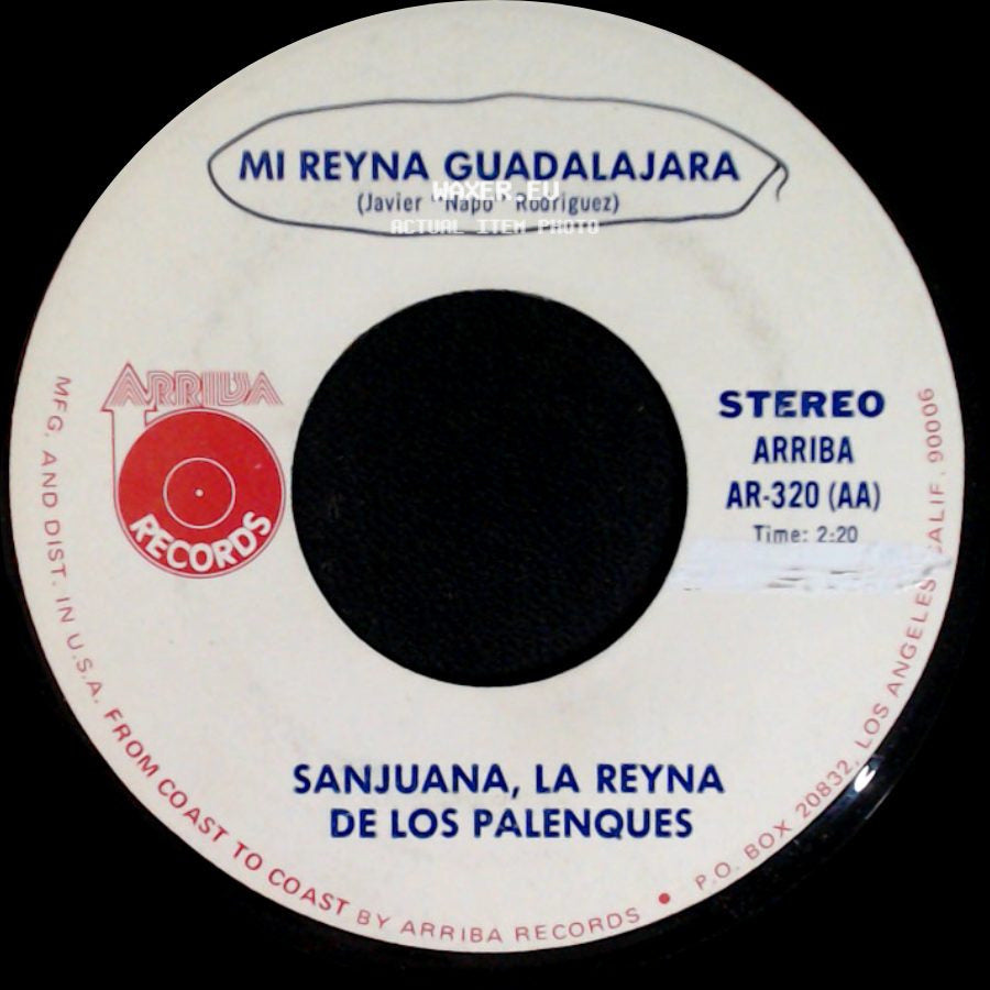 Sanjuana, La Reyna De Los Palenques - Sanjuana, La Reyna De Los Palenques / Adios Adios Adios side A