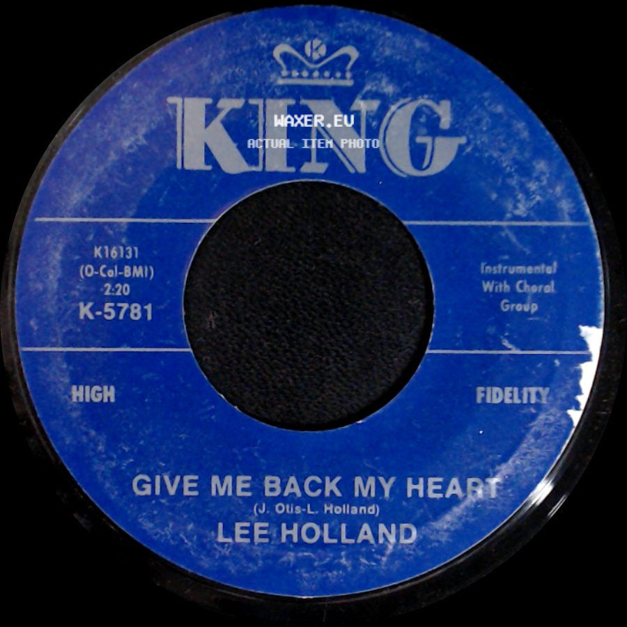Lee Holland - Let's Stay Together / Give Me Back My Heart side B