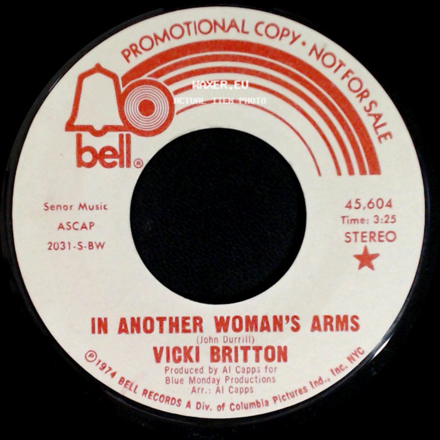 Vicki Britton - In Another Woman's Arms / In Another Woman's Arms side A
