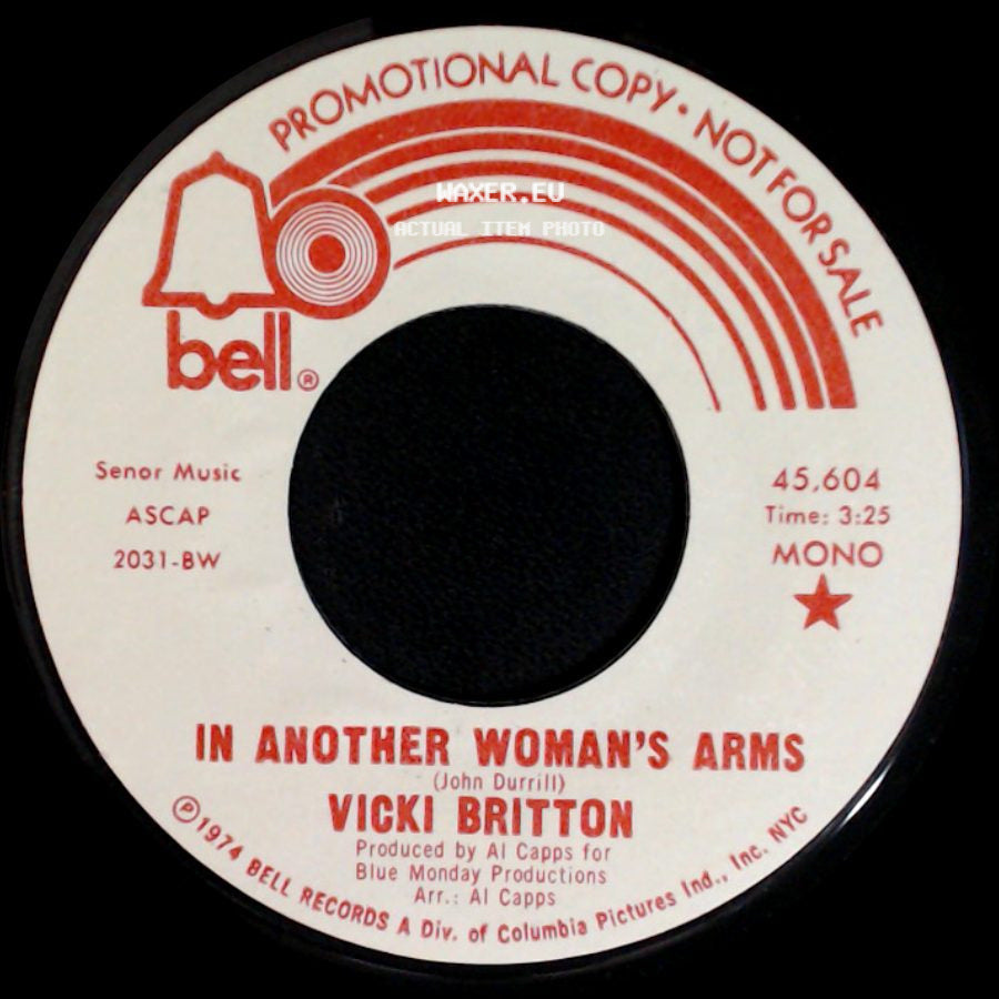 Vicki Britton - In Another Woman's Arms / In Another Woman's Arms side B
