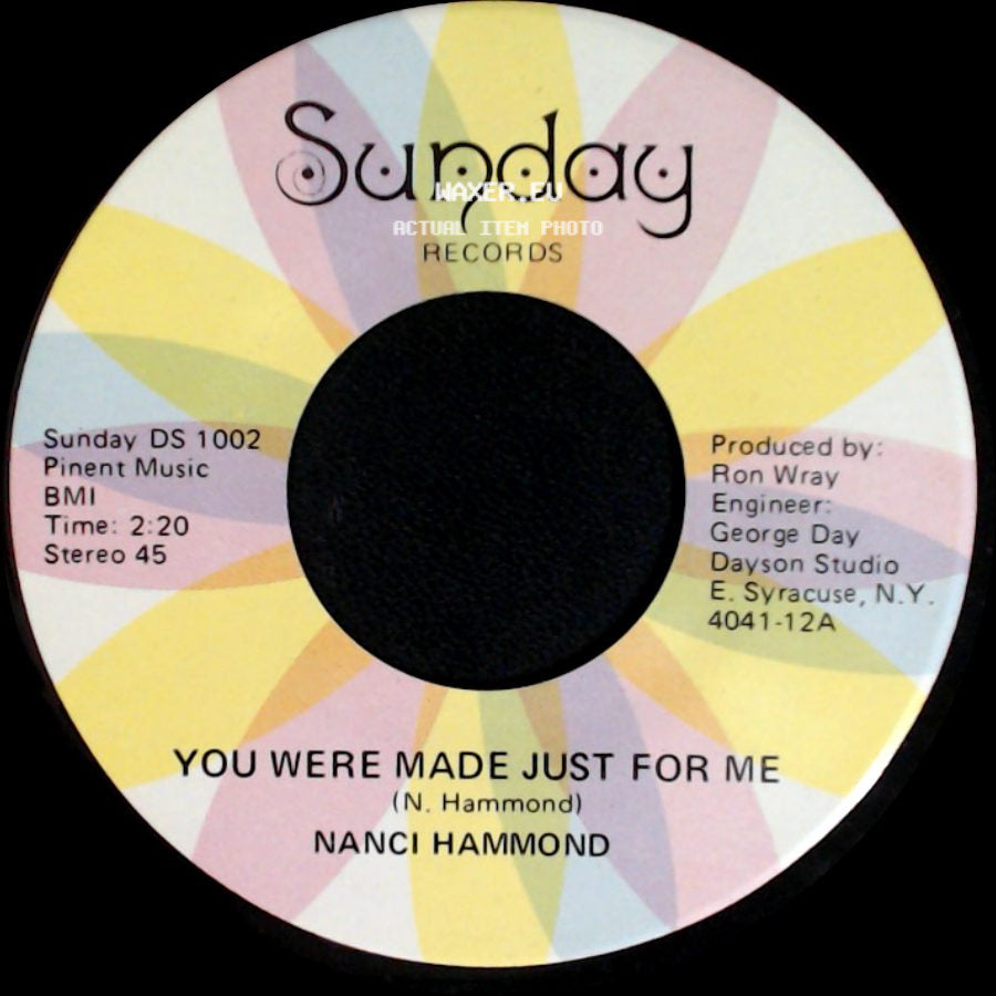 Nanci Hammond - Rain Is A Puddle Of Love / You Were Made Just For Me side B