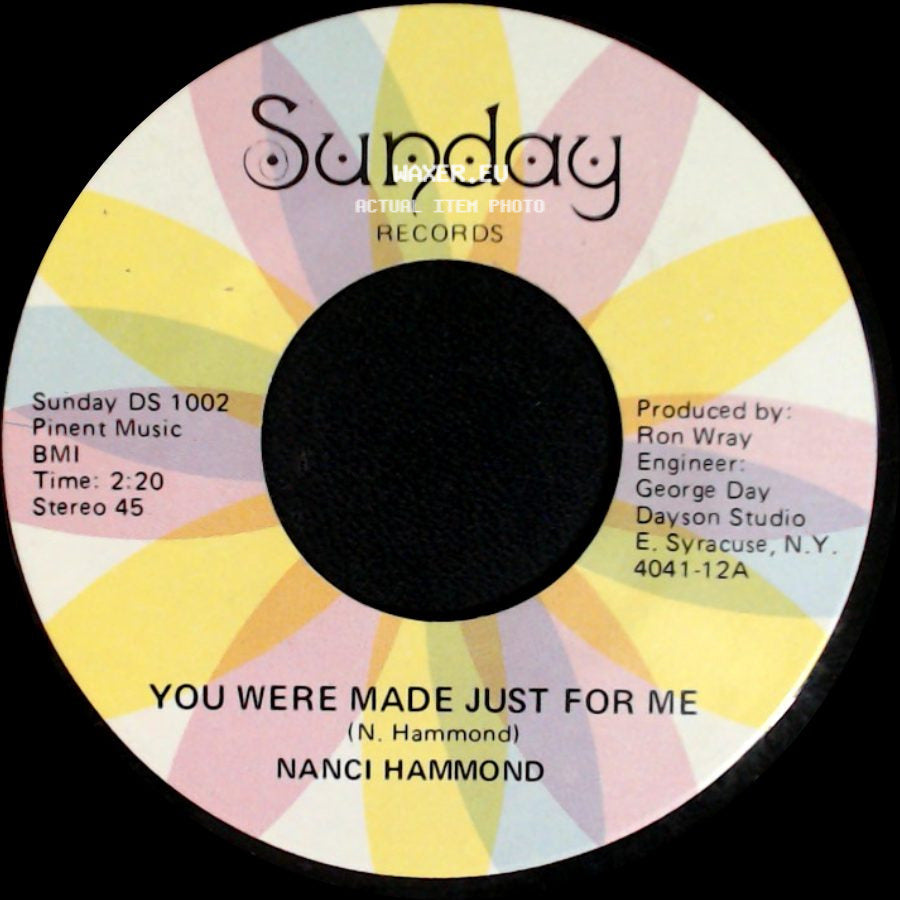 Nanci Hammond - You Were Made Just For Me / Rain Is A Puddle Of Love side A