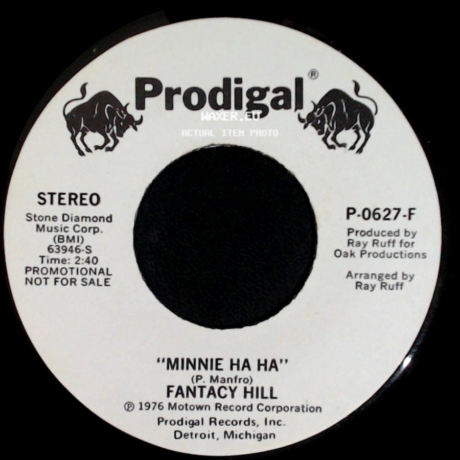 Fantacy Hill - "Minnie Ha Ha" / Minnie Ha Ha side B