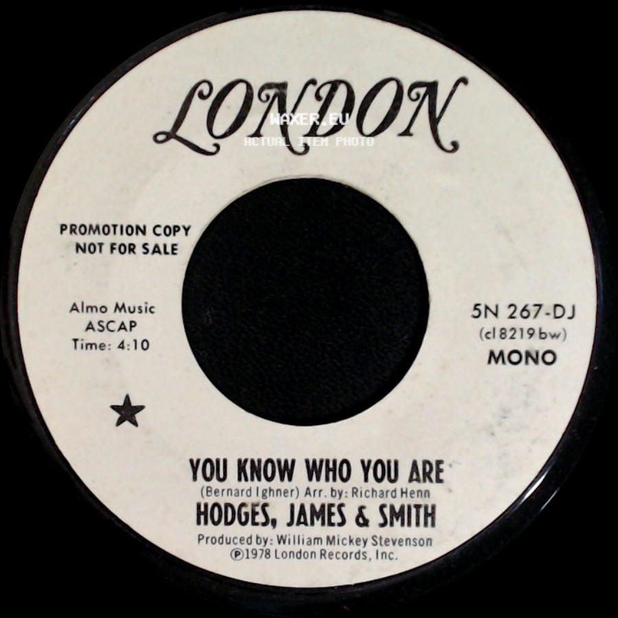 Hodges, James & Smith - You Know Who You Are / You Know Who You Are side A