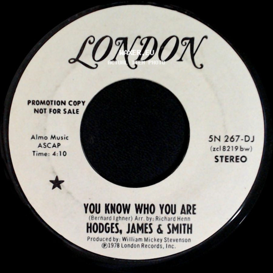 Hodges, James & Smith - You Know Who You Are / You Know Who You Are side B