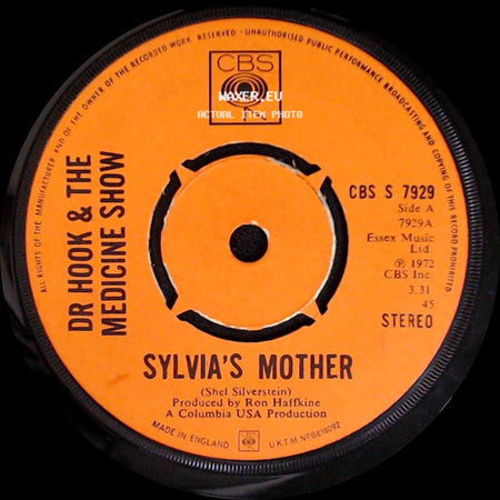 Dr Hook & The Medicine Show - Sylvia's Mother / Makin' It Natural side A