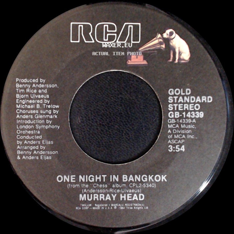 Murray Head - Pity The Child / One Night In Bangkok side B