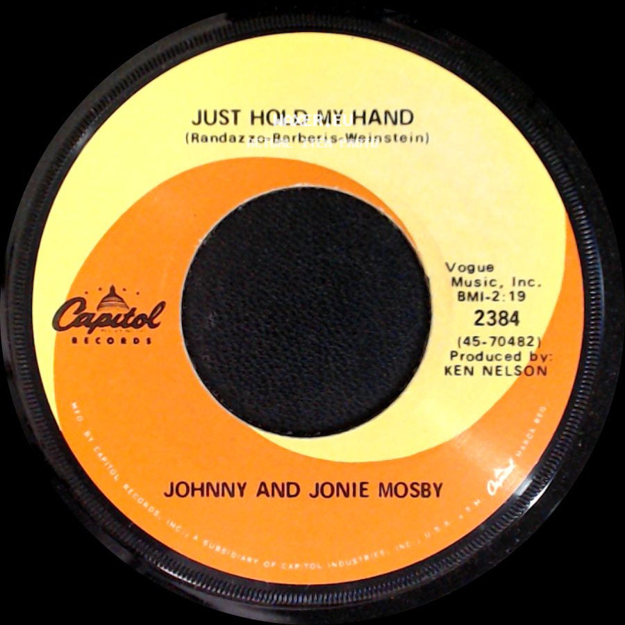 Johnny And Jonie Mosby - Just Hold My Hand / Just Hold My Hand side A