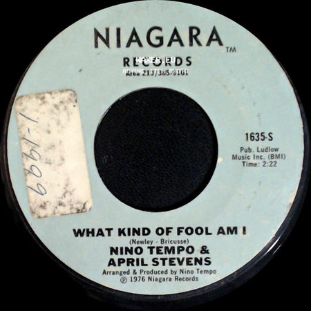 Nino Tempo & April Stevens - You And Only You / What Kind Of Fool Am I side B