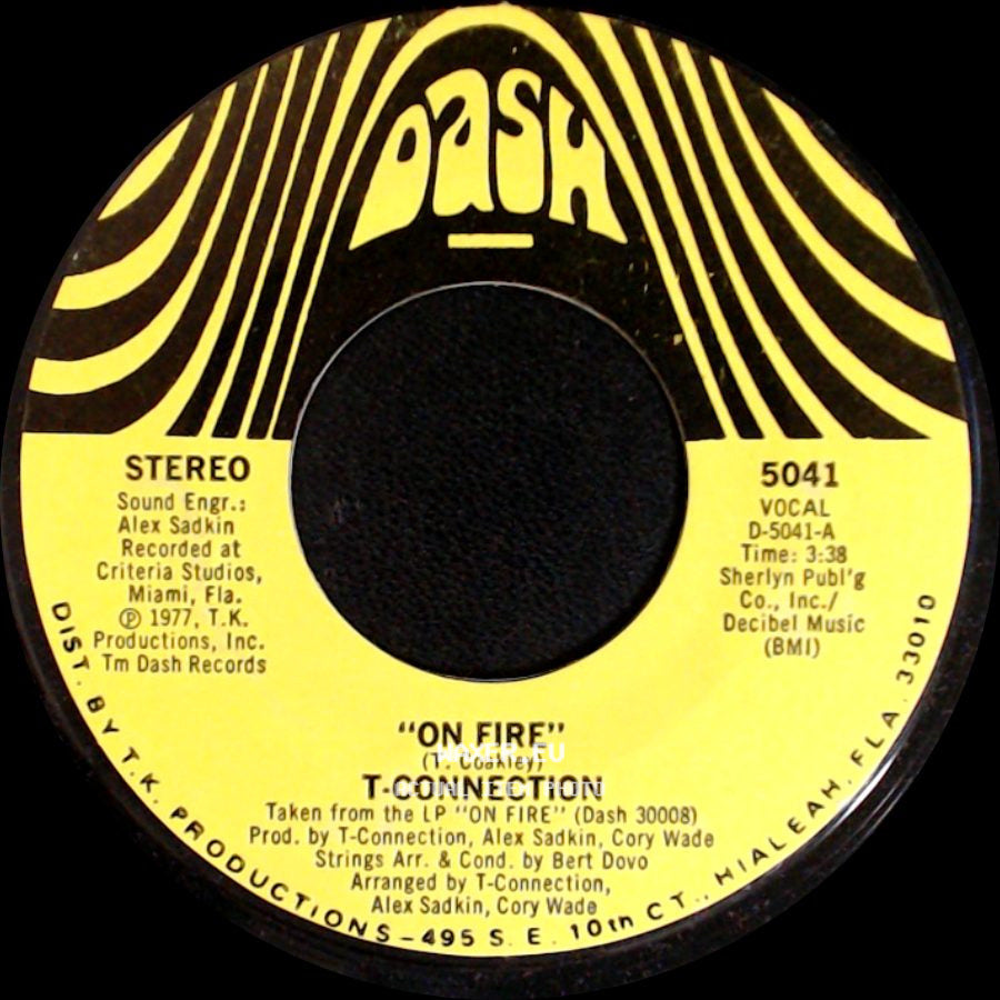 T-Connection - On Fire / Go Back Home side A