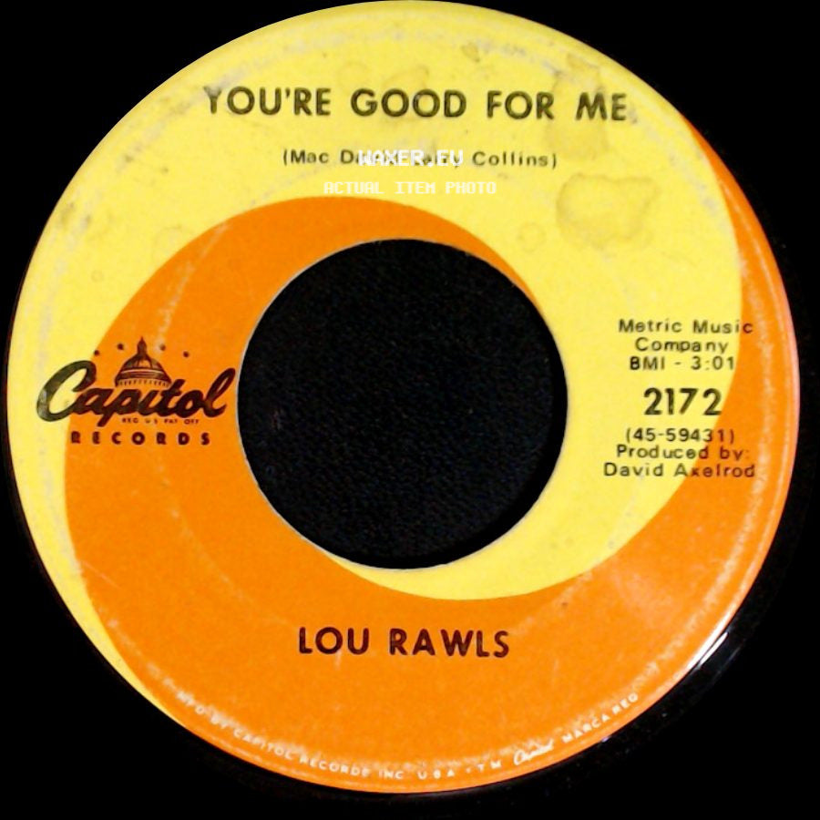 Lou Rawls - Soul Serenade / You're Good For Me side B